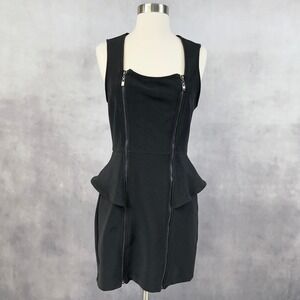 Ceceo Womens Dress Size M Bodycon Mini Cutout Peplum Club Trendy Cocktail Party